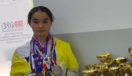 Борлакова Алана Ибрагимовна кандидат в мастера спорта по каратэ.